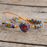 Heart Shape Charm Bracelet Friendship String Macrame Teengirls Wrap Bracelet