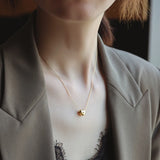 Heart Pendant Stainless Steel Necklace Women's Jewelry