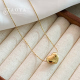 Heart Pendant Stainless Steel Necklace Women's Jewelry