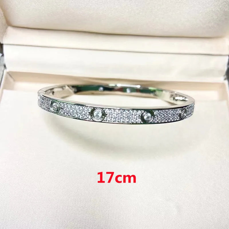 Men's Zircon Inlaid 18K Plated Bracelet - Gift Jewelry