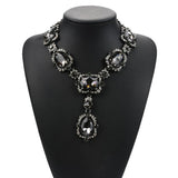 Indian Green Gemstone Choker Necklace Glass Crystal Ethnic Bride Wedding