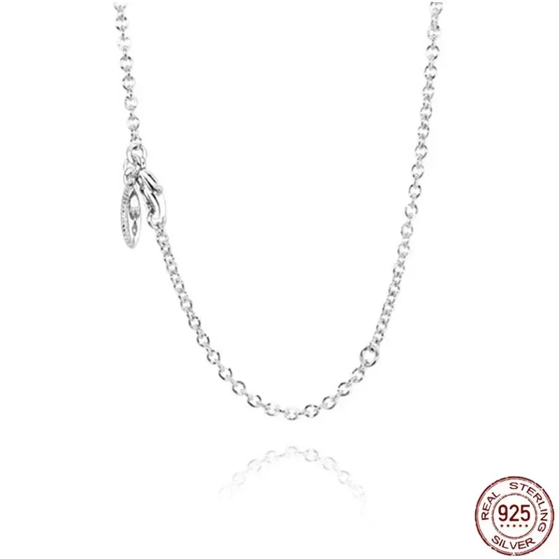 Classic Jewelry 925 Silver Heart Crystal Pendant Necklace for Mom