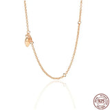 Classic Jewelry 925 Silver Heart Crystal Pendant Necklace for Mom