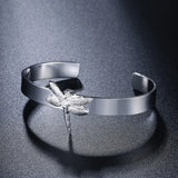 925 Silver Dragonfly Animal Bracelet Bangle For Women Jewellery Gift