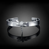 925 Silver Dragonfly Animal Bracelet Bangle For Women Jewellery Gift