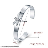 925 Silver Dragonfly Animal Bracelet Bangle Women's Gift