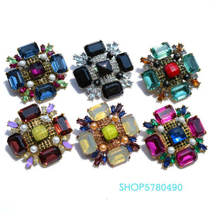 Crystal Brooch for Party Wedding Accessories Ladies Coat Garments
