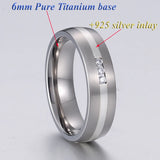 LOVE Alliances titanium ring for couples with stones