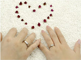 Classic Zirconia CZ 925 Silver Rings for Couples S-R14
