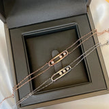925 Silver Women's Bracelet Moving Stone MESS Jewelry Christmas Gift
