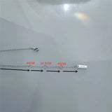 S925 Sterling Silver Pendant Necklace with Moving Diamonds