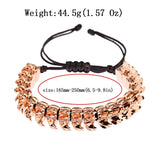 Copper Beads Macrame Men Bracelets For Women Jewelry