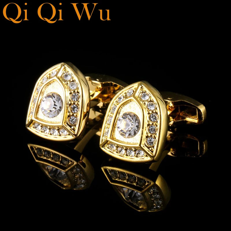 Classic Peltate Cufflinks Men's Jewelry Knight Cuff link High Men Cuffs