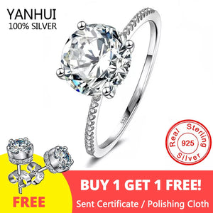 Tibetan Silver Ring 3.0ct Zirconia Wedding Band