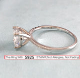 Tibetan Silver Ring 3.0ct Zirconia Wedding Band