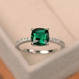 Classic 7mm Zircon Women Wedding Ring Bridal Anniversary Gift