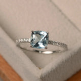 Classic 7mm Zircon Women Wedding Ring Bridal Anniversary Gift