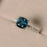 Classic 7mm Zircon Women Wedding Ring Bridal Anniversary Gift