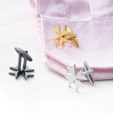 Malta Cufflinks Stainless Steel Cross Amulet Wedding Jewelry Groom's Gift