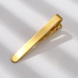 Matte Tie Clip Clasp Stainless Steel Tie Pin Suit Clip