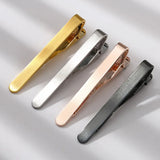 Matte Tie Clip Clasp Stainless Steel Tie Pin Suit Clip