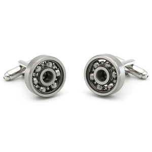 Classic Mechanics Locomotive Bearing Cufflinks Brass Metal Cuff Links