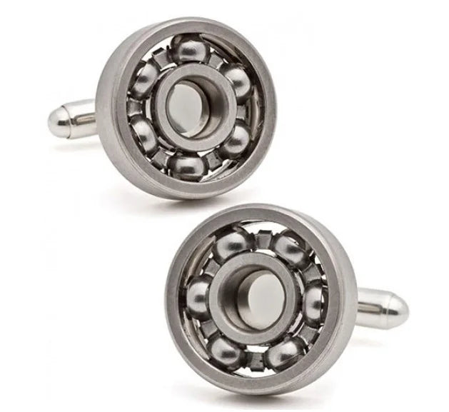Classic Mechanics Locomotive Bearing Cufflinks Brass Metal Cuff Links