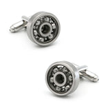 Classic Mechanics Locomotive Bearing Cufflinks Brass Metal Cuff Links