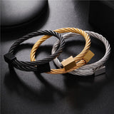 Men Charm Bracelet Stainless Steel Cube Bracelets