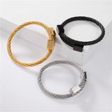 Men Charm Bracelet Stainless Steel Cube Bracelets
