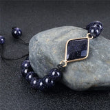 8MM Sand Stone Beads Energy Bracelet Charm Jewelry