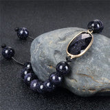 8MM Sand Stone Beads Energy Bracelet Charm Jewelry