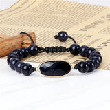 8MM Sand Stone Beads Energy Bracelet Charm Jewelry