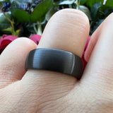 Classic Tungsten Wedding Band Ring Brushed Finish 6MM 8MM Comfort Fit