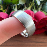 Classic Tungsten Wedding Band Ring Brushed Finish 6MM 8MM Comfort Fit