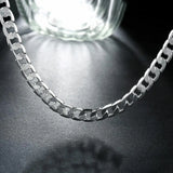 Men's 925 Sterling Silver Necklace 8MM 16-24 Inches High Jewelry Christmas