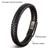 Men's Buddha Bracelet Stainless Steel Leather Casual Jewelry