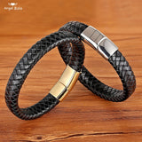 Men's Buddha Bracelet Stainless Steel Leather Casual Jewelry
