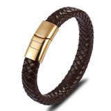 Men's Buddha Bracelet Stainless Steel Leather Casual Jewelry