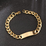 Men's ID Bracelet Stainless Steel Never Rust