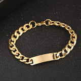 Men's ID Bracelet Stainless Steel Never Rust