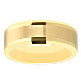 Matte Tungsten Wedding Band Ring Engraving Anniversary Jewelry