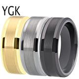 Matte Tungsten Wedding Band Ring Engraving Anniversary Jewelry