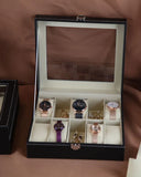 Mens Watch Organizer- Keep Timepieces Safe & Secure in Jewelry Storage Box