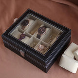 Mens Watch Organizer- Keep Timepieces Safe & Secure in Jewelry Storage Box