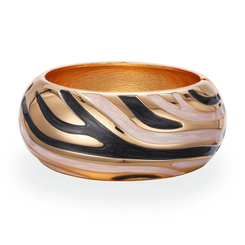 Metal Cuff Bracelets for Women Wide Bangles Geometric Charm Jewelry