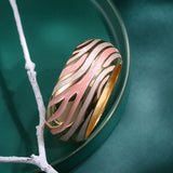 Metal Cuff Bracelets for Women Wide Bangles Geometric Charm Jewelry