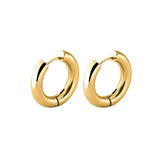 Minimalist Stainless Steel Hoop Earrings for Women