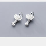 925 Silver Happiness Carved Pendants for Bracelets DIY