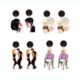 MCR Three Cheers Asymmetrical Couple Earrings Goth Party